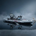 Inflatable Fishing Kayak for Adults - 1 Person, Pedal Drive, Folding, with Movable Seat, Hand Pump & Paddle & Oxford Bag, 410Lbs Capacity