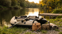 Inflatable Fishing Boat,Portable Oxford Cloth Fishing Boat,136*105*54Cm Outdoor Fishing Boat,130Kg Weight Capacity,For Fishing — Lifestyle